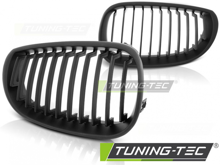 Upgrade Sportgrill Nieren für BMW 5er E60/E61 03-10 matt schwarz